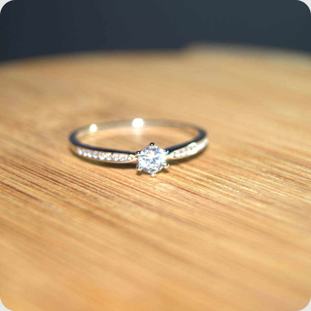 Bague en Argent sterling 925 et diamant