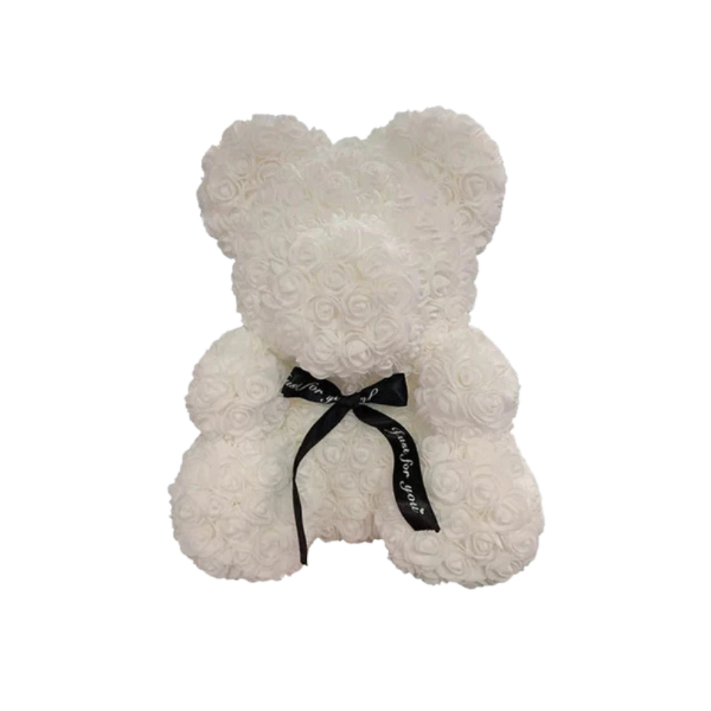 Ourson en Rose 40cm - Blanc PurCoeur