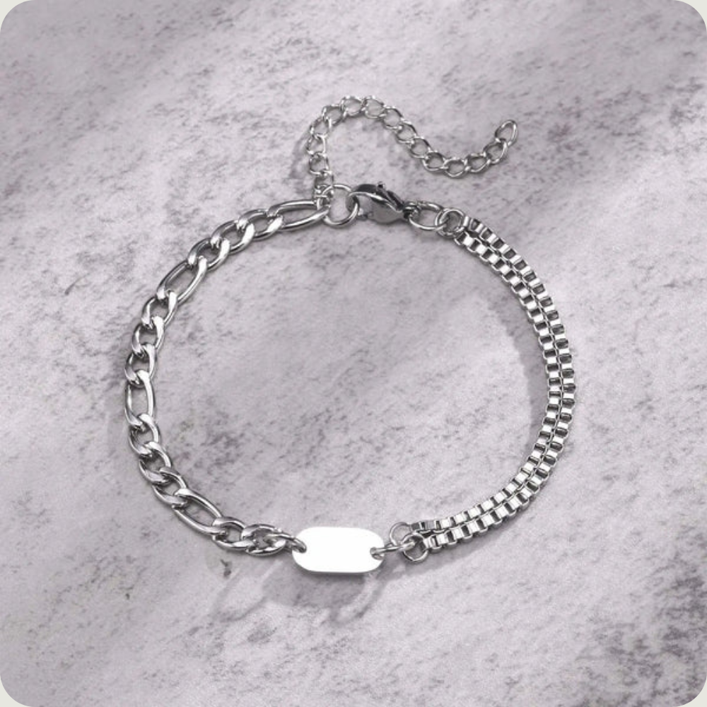 Bracelet gravé pour homme