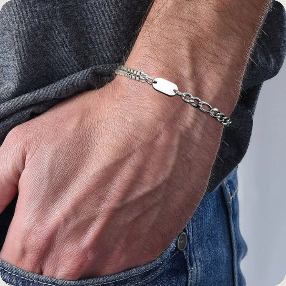 Bracelet pour homme en argent
