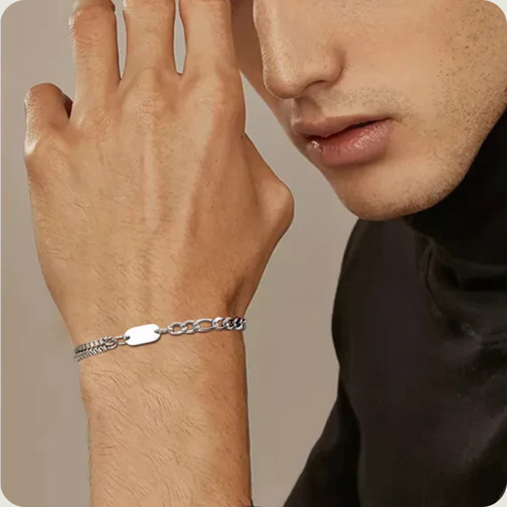 Bracelet en argent pour homme
