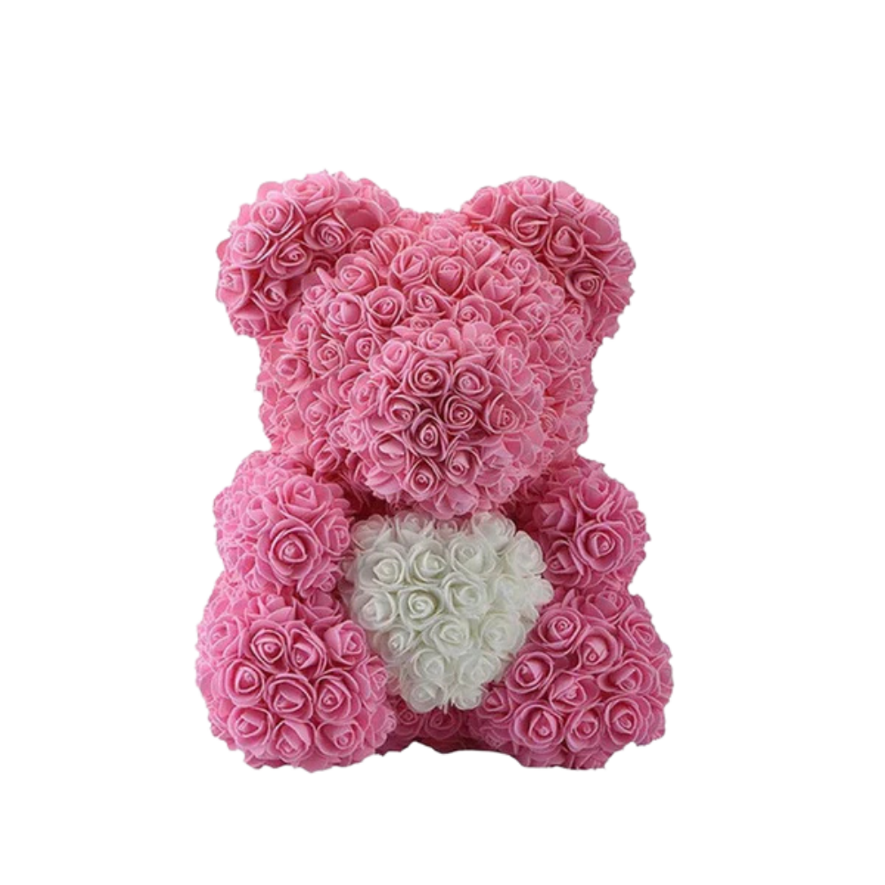Ourson en Rose - Coeur Rose PurCoeur
