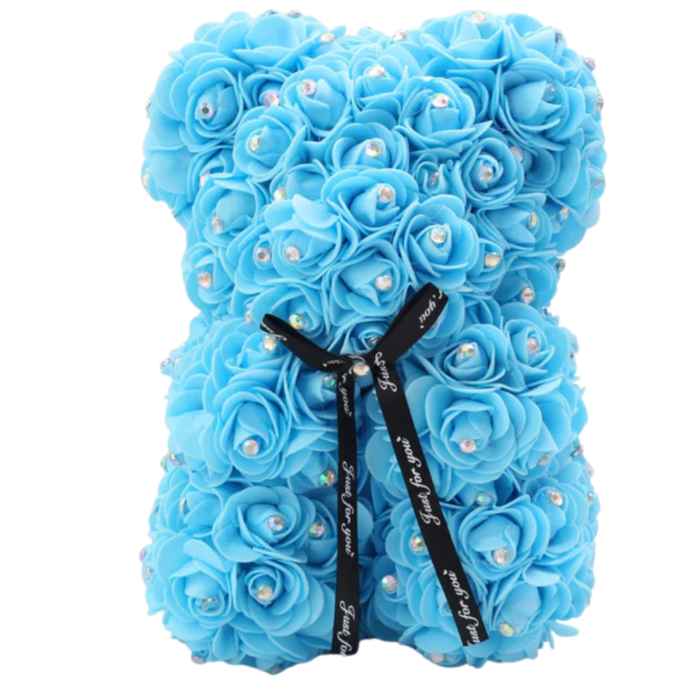 Ourson en Rose - Diamant Turquoise PurCoeur
