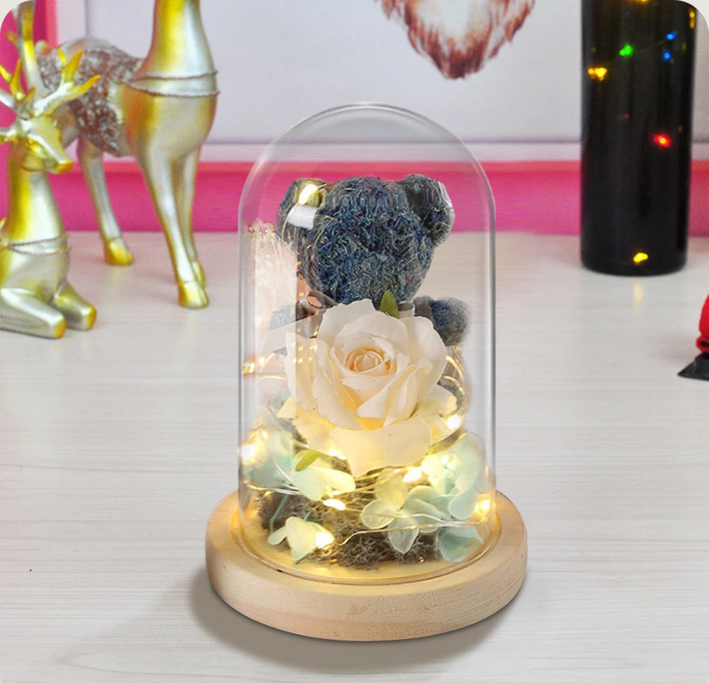 Rose Éternelle ourson - Teddy PurCoeur