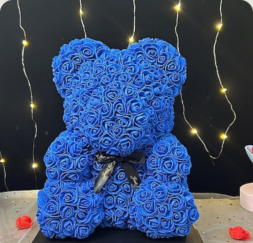 Ourson en Rose 40cm - Bleu PurCoeur