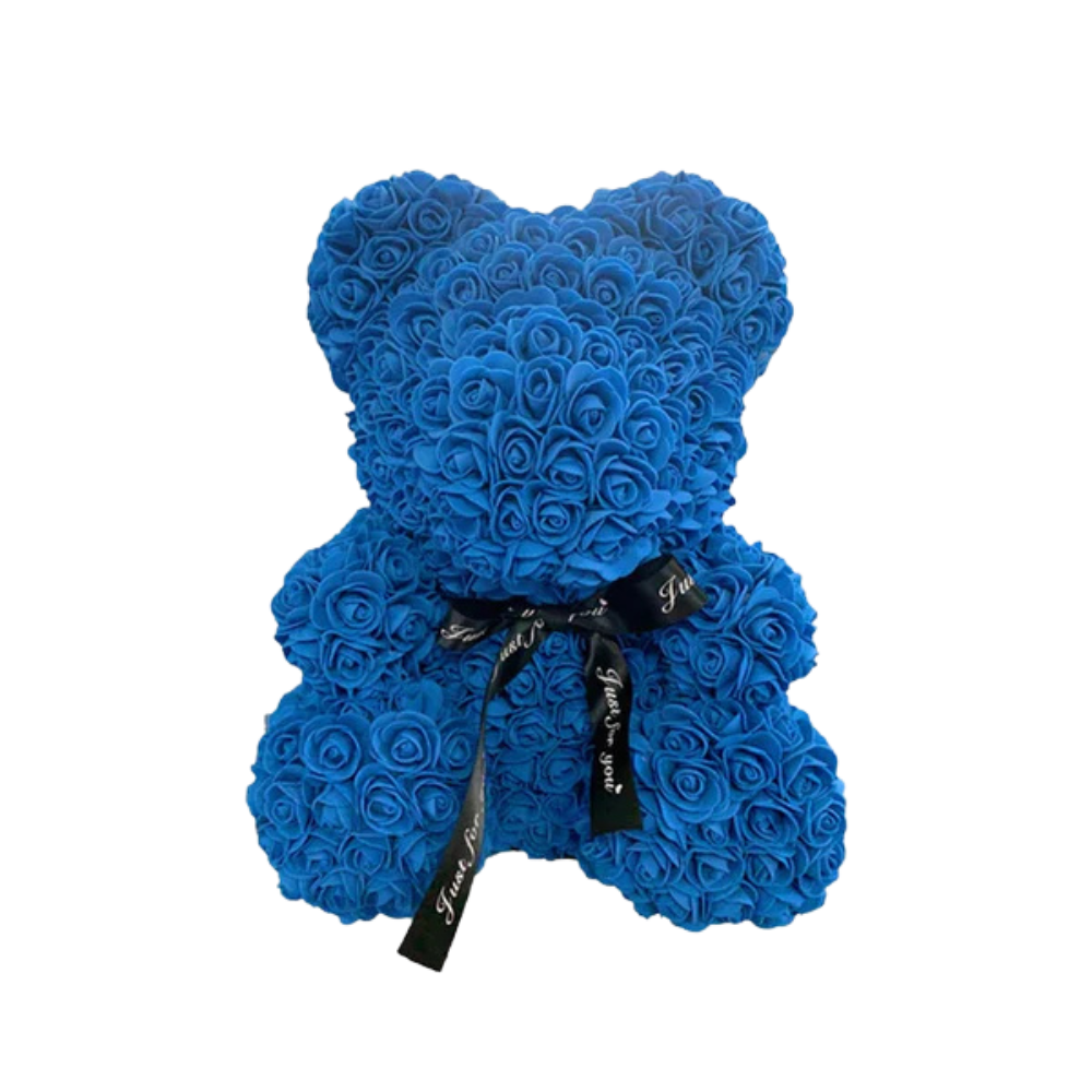 Ourson en Rose 40cm - Bleu PurCoeur