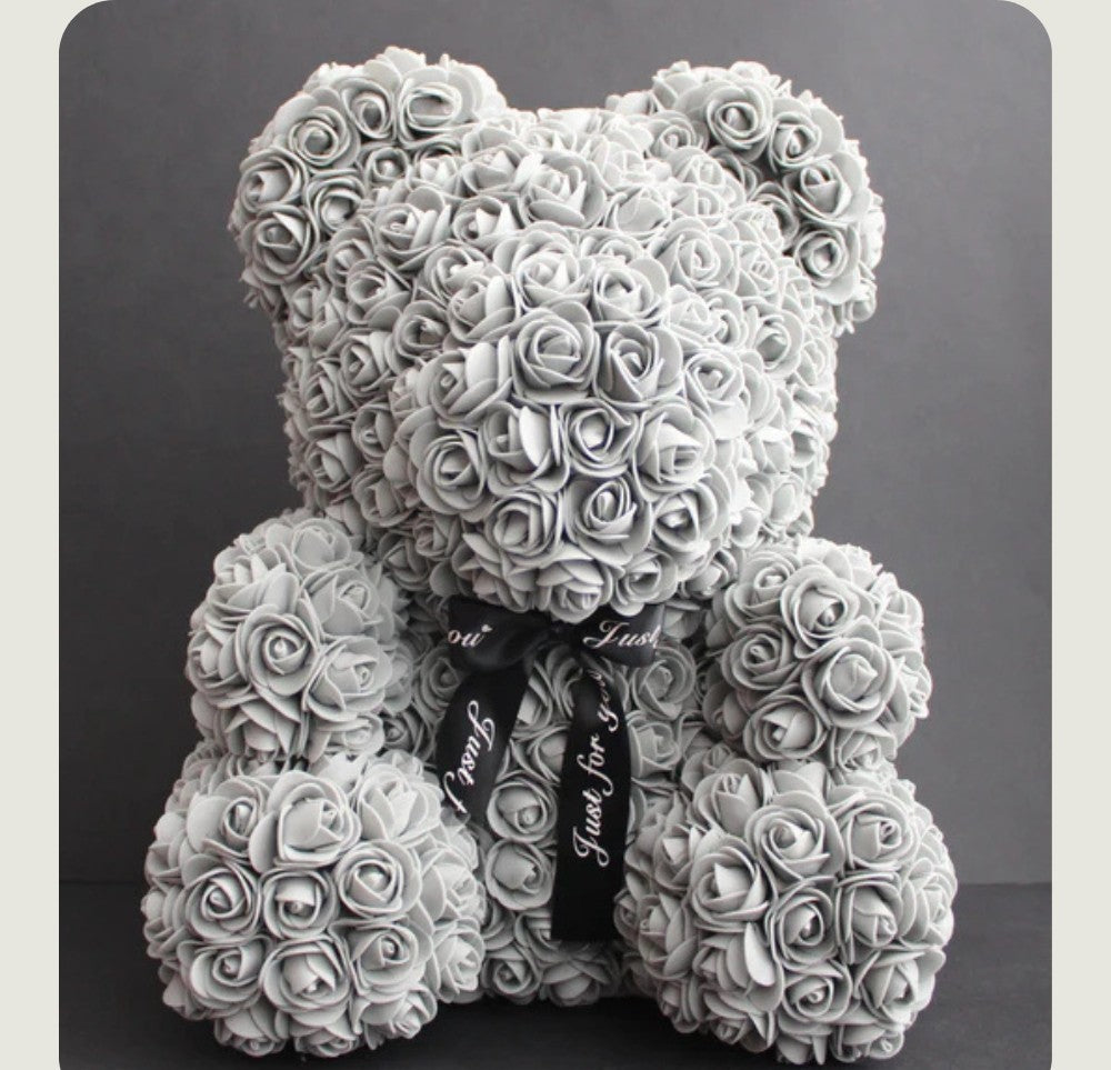 Ourson en Rose 40cm - Gris PurCoeur