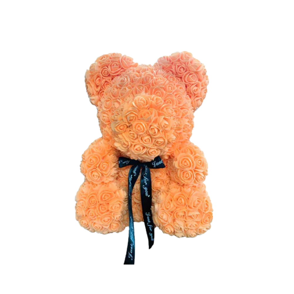 Ourson en Rose 40cm - Orange PurCoeur