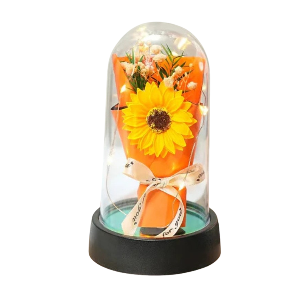 Rose Eternelle bouquet - Orange PurCoeur