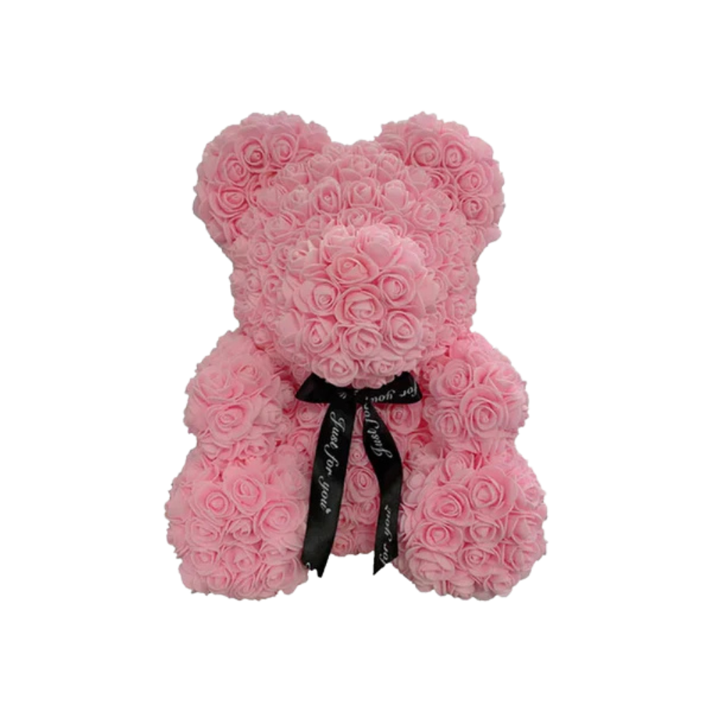 Ourson en Rose 40cm - Rose PurCoeur