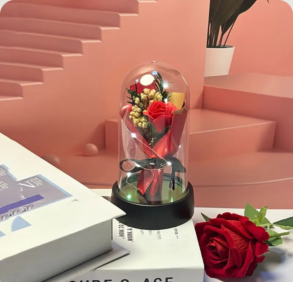 Rose Eternelle - Bouquet Rouge PurCoeur