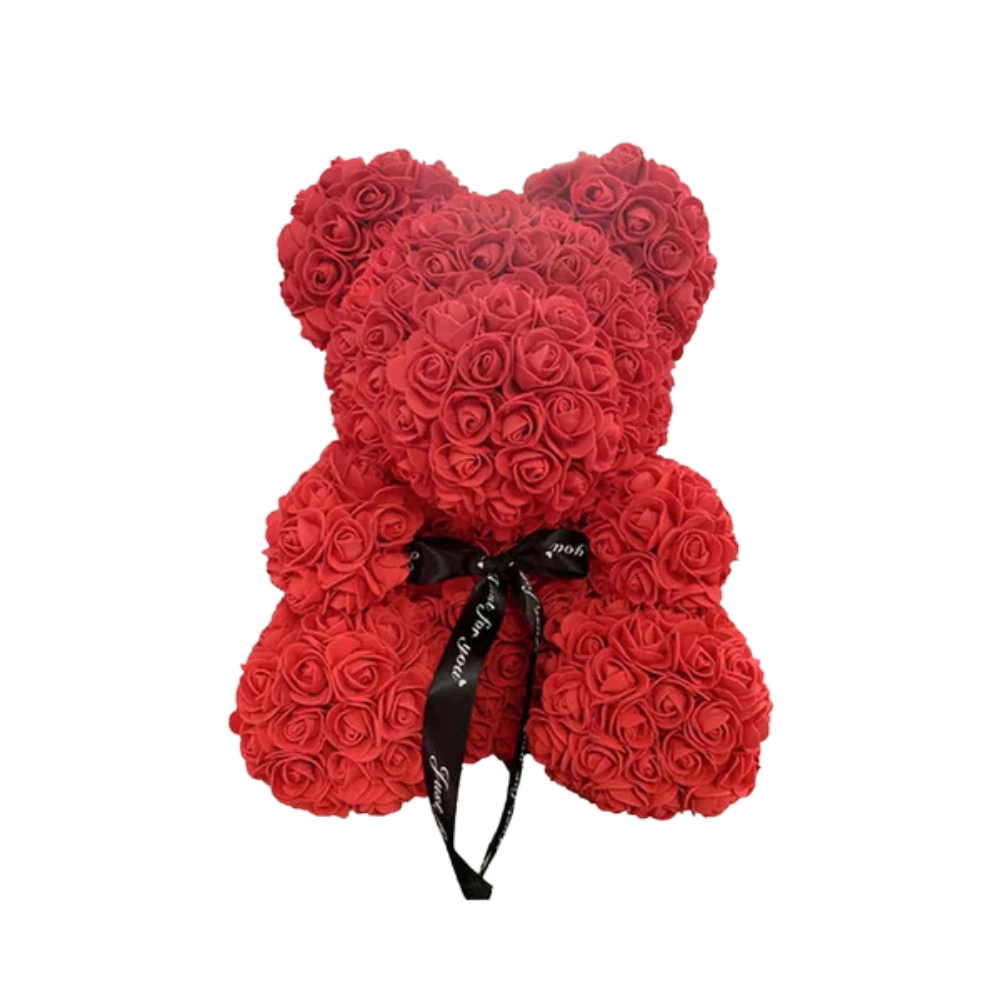 Ourson en Rose 40cm - Rouge PurCoeur