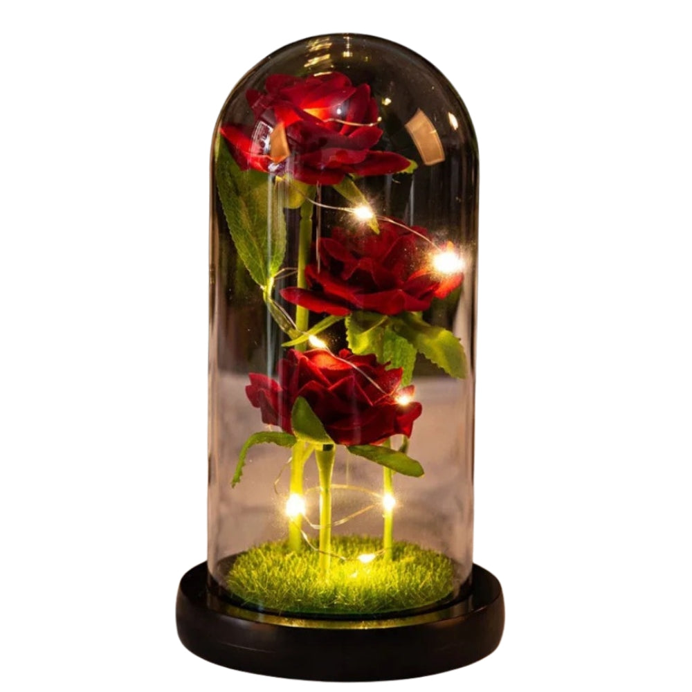 Rose Eternelle triple - Rouge PurCoeur