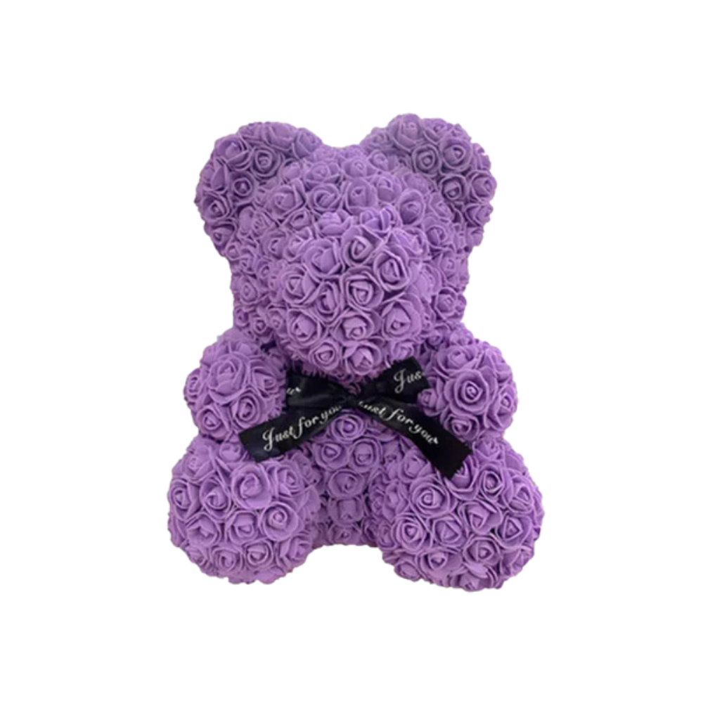 Ourson en Rose 40cm - Violet PurCoeur