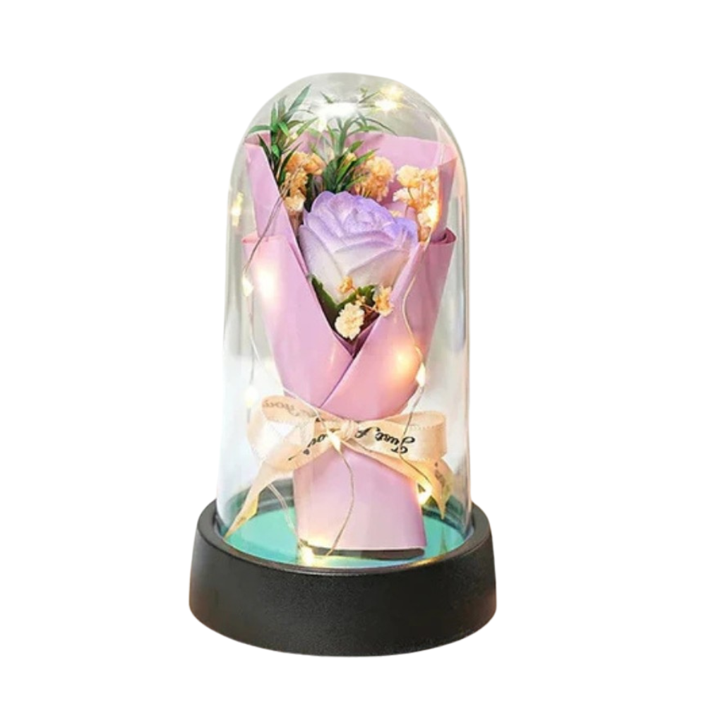 Rose Eternelle bouquet - Violet PurCoeur