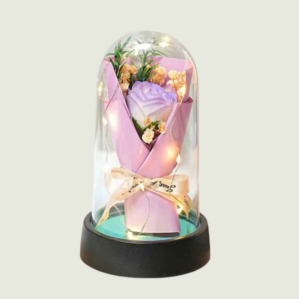 Rose Eternelle bouquet - Violet PurCoeur