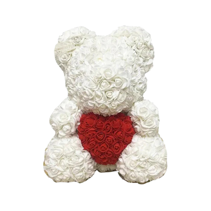 Ourson en Rose - Coeur Blanc PurCoeur