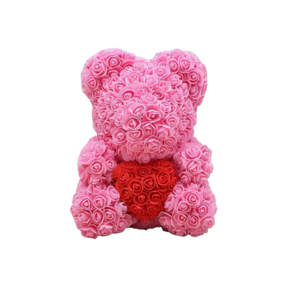 Ourson en Rose 40cm - Coeur Bonbon PurCoeur