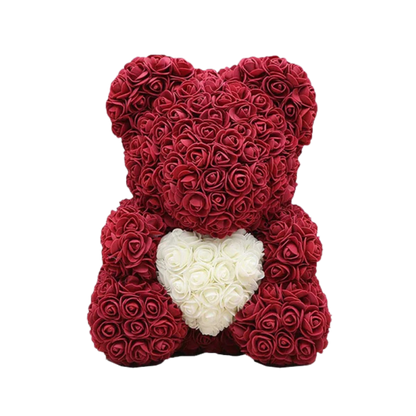 Ourson en Rose - Coeur Bordeau PurCoeur