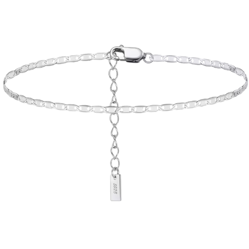 Bracelet de cheville maillon Argent 925