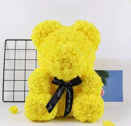 Big 40cm/25cm Bear Valentine's Day Artificial Flower Rose of Bear Christmas Decoration for Mother Girlfriend Rose Gifts PurCoeur