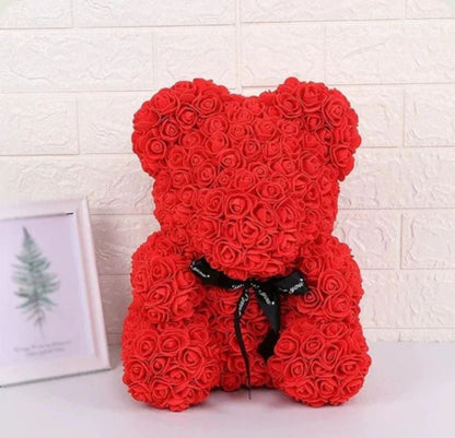 Ourson en Rose 40cm - Rouge PurCoeur