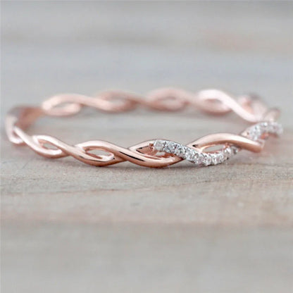 Bague Tressia Or rose
