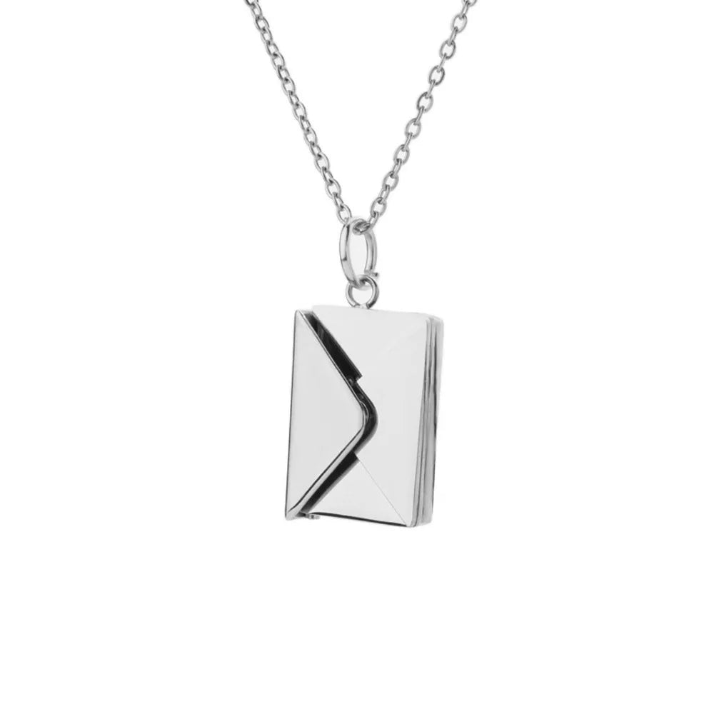 Collier Pendentif Enveloppe – Argent