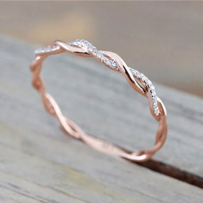 Bague Tressia Or rose