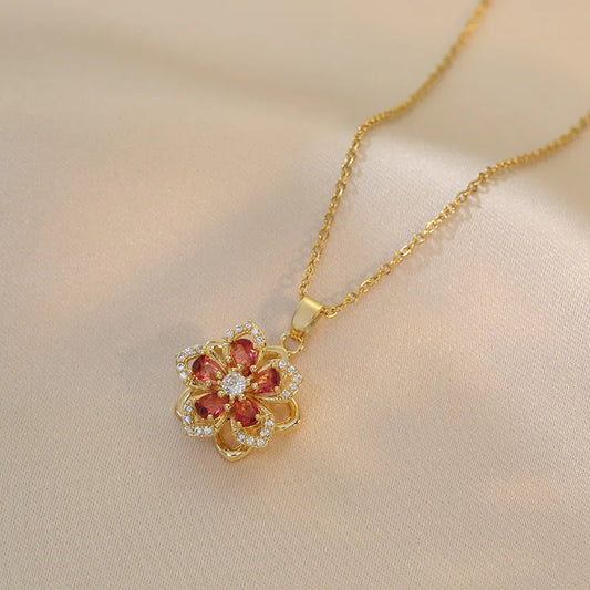 Collier en forme de fleur 