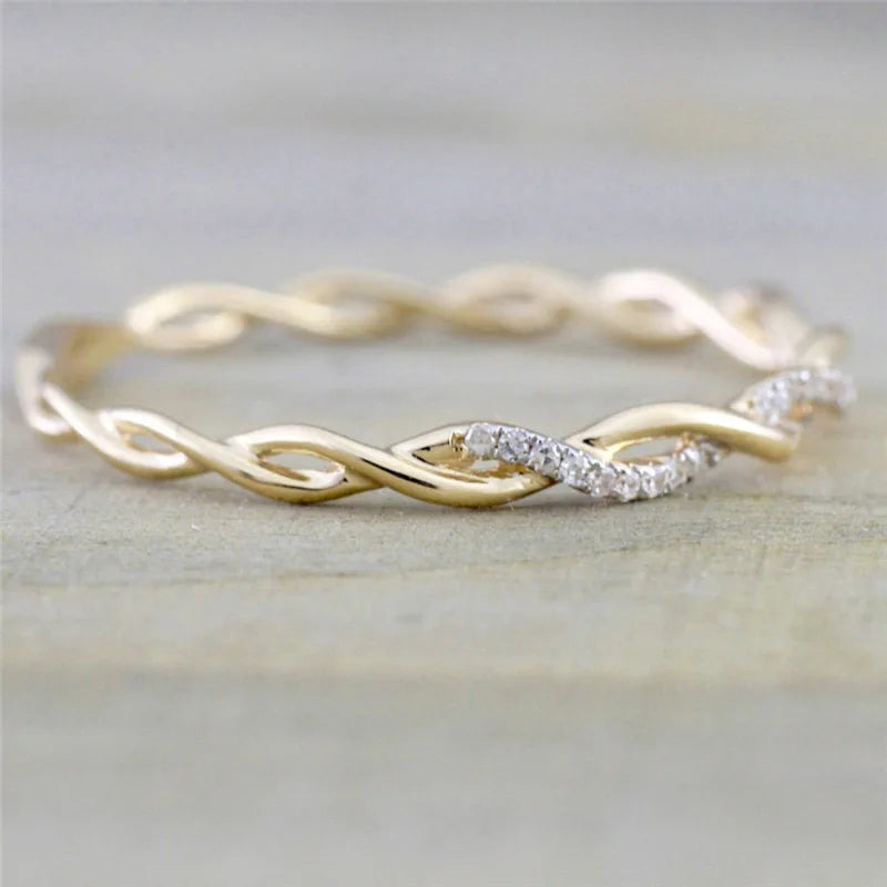 Bague Tressia Or