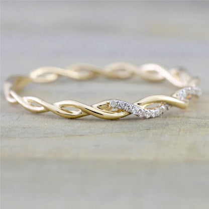 Bague Tressia Or