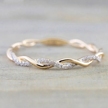 Bague Tressia Or