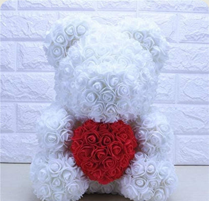 Ourson en Rose - Coeur Blanc PurCoeur
