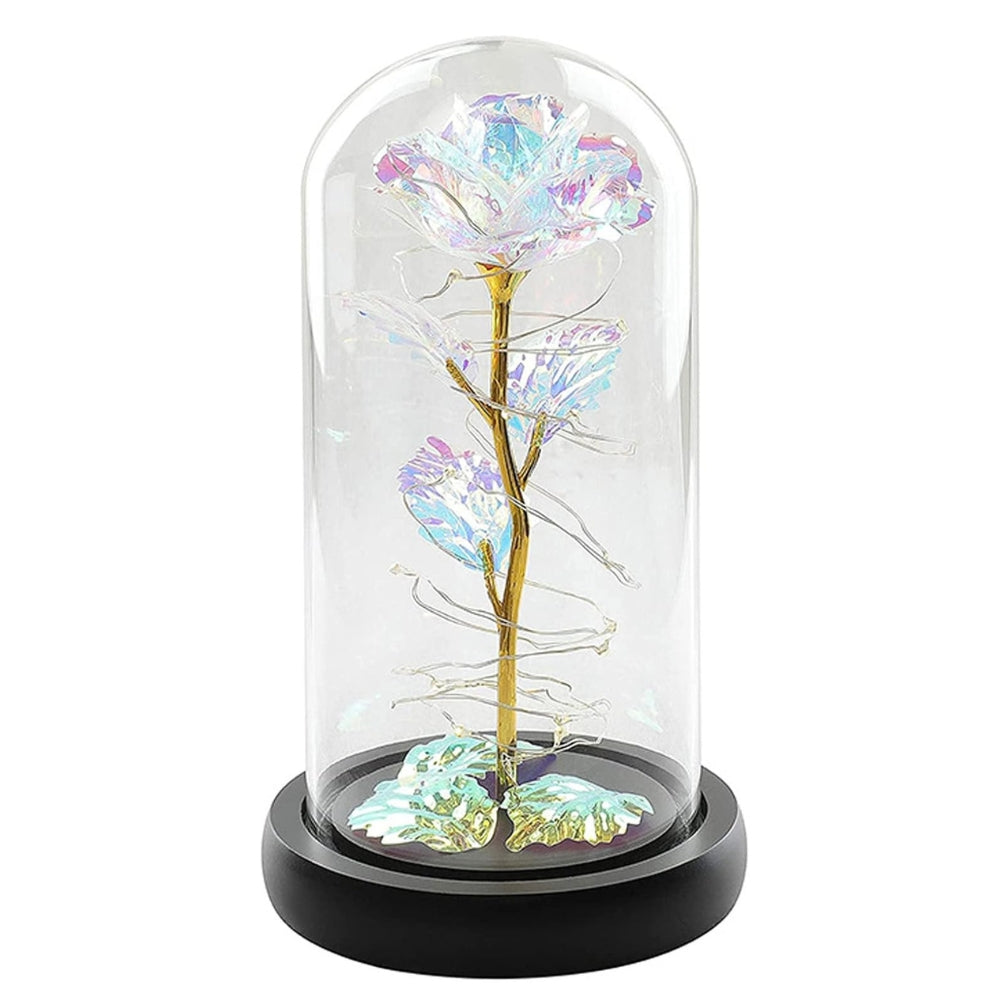 Rose Eternelle en verre - Galaxie PurCoeur