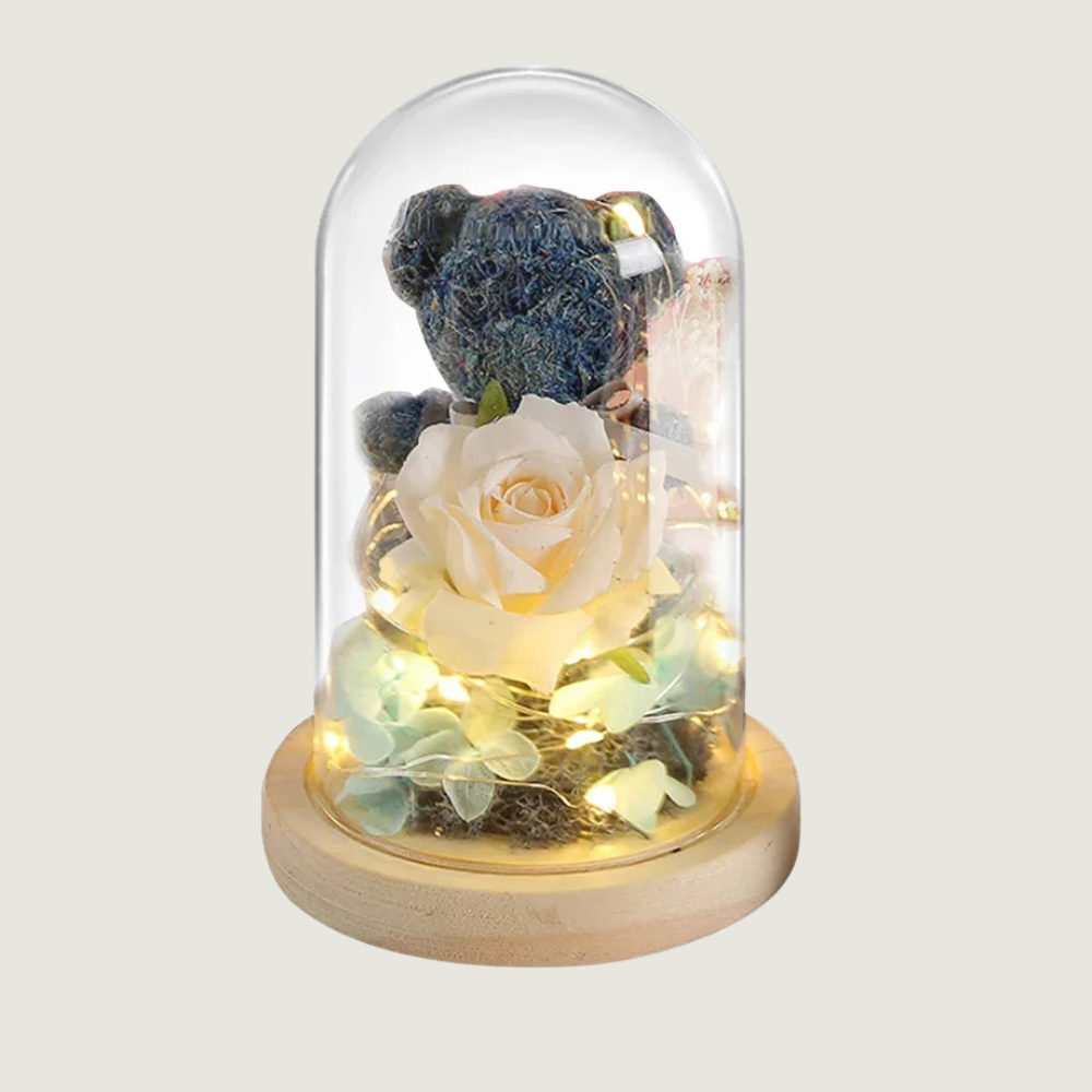 Rose Éternelle ourson - Teddy PurCoeur