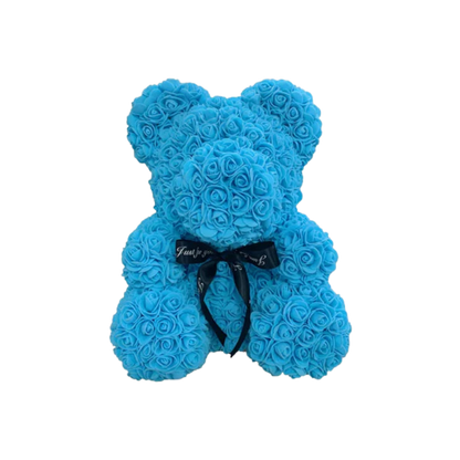 Ourson en Rose 40cm - Bleu clair PurCoeur