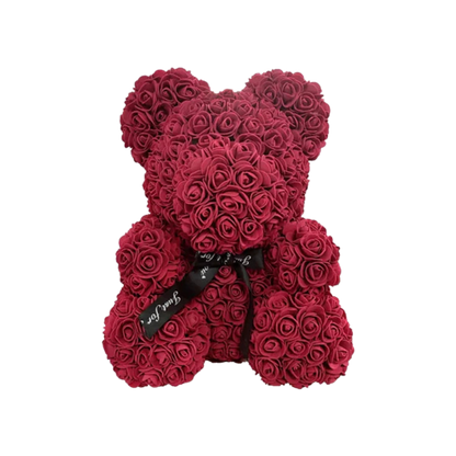 Ourson en Rose 40cm - Bordeau PurCoeur