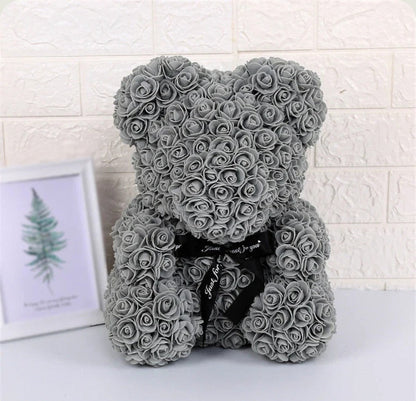 Ourson en Rose 40cm - Gris PurCoeur