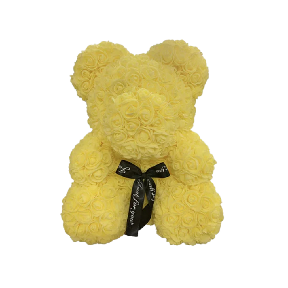 Ourson en Rose 40cm - Jaune PurCoeur