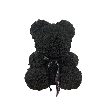 Ourson en Rose 40cm - Noir PurCoeur