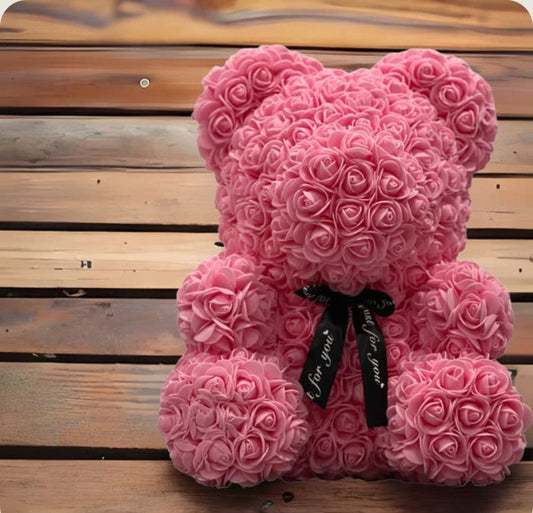 Ourson en Rose 40cm - Pêche PurCoeur