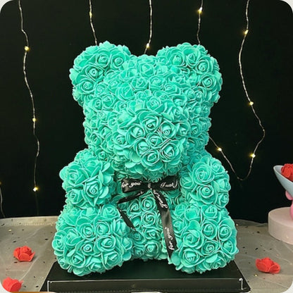 Ourson en Rose 40cm - Turquoise PurCoeur