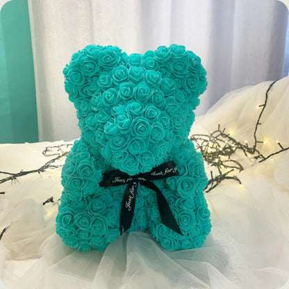Ourson en Rose 40cm - Turquoise PurCoeur