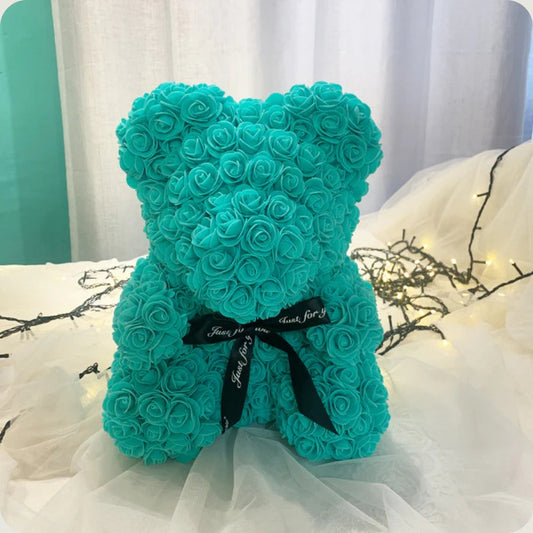 Ourson en Rose 40cm - Turquoise PurCoeur
