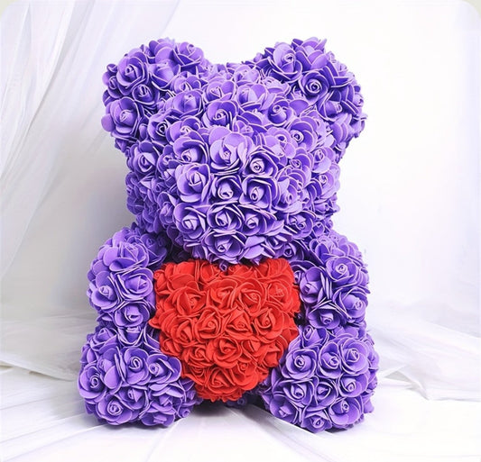 Ourson en Rose - Coeur Violet PurCoeur
