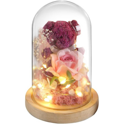 Rose Eternelle Ourson - Lavande PurCoeur